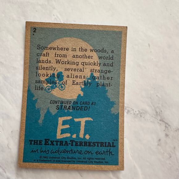 Vintage 1982 E.T. Trading Cards InComplete Set 1-87 Topps Good Condition - Picture 5 of 8